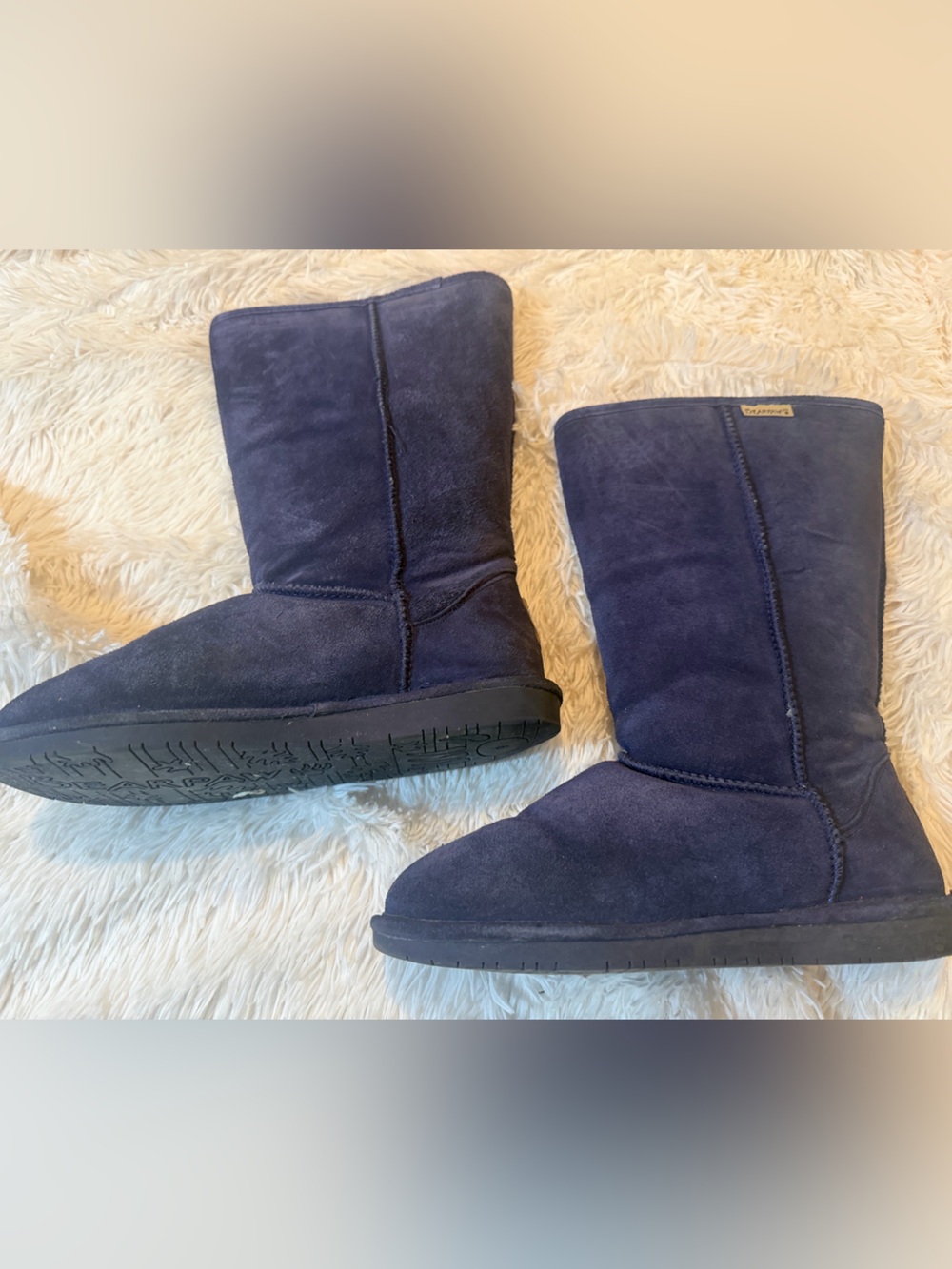 Classic indigo Mid-Calf Boots - Unbranded